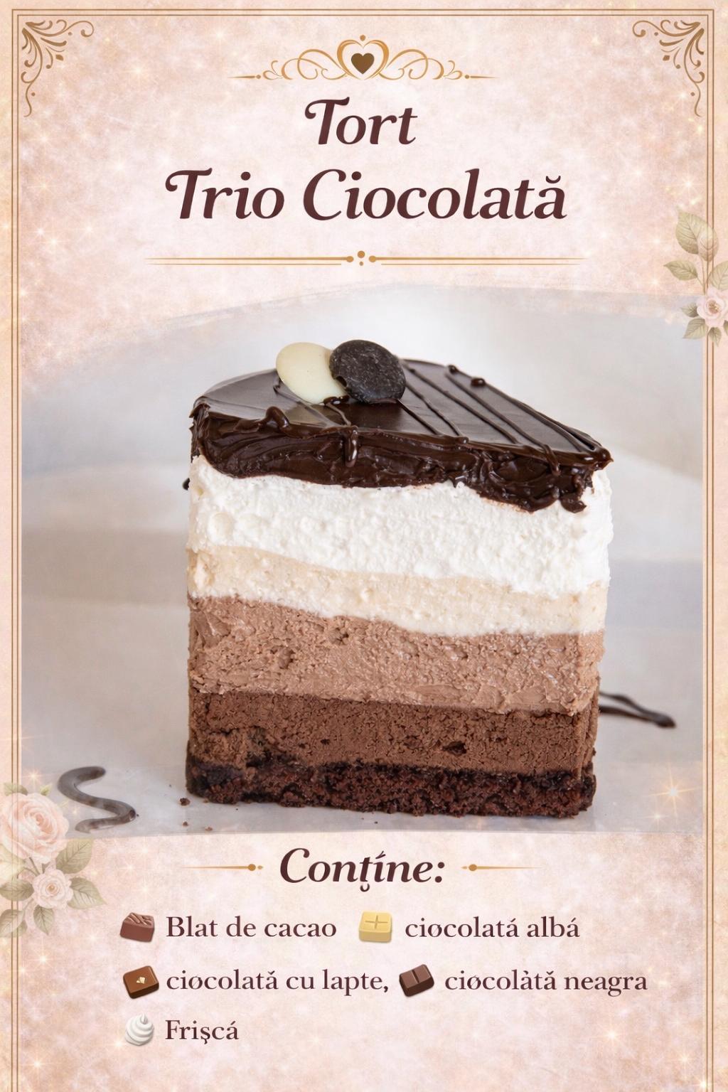 Tort Trio Ciocolata Tort Trio Ciocolata